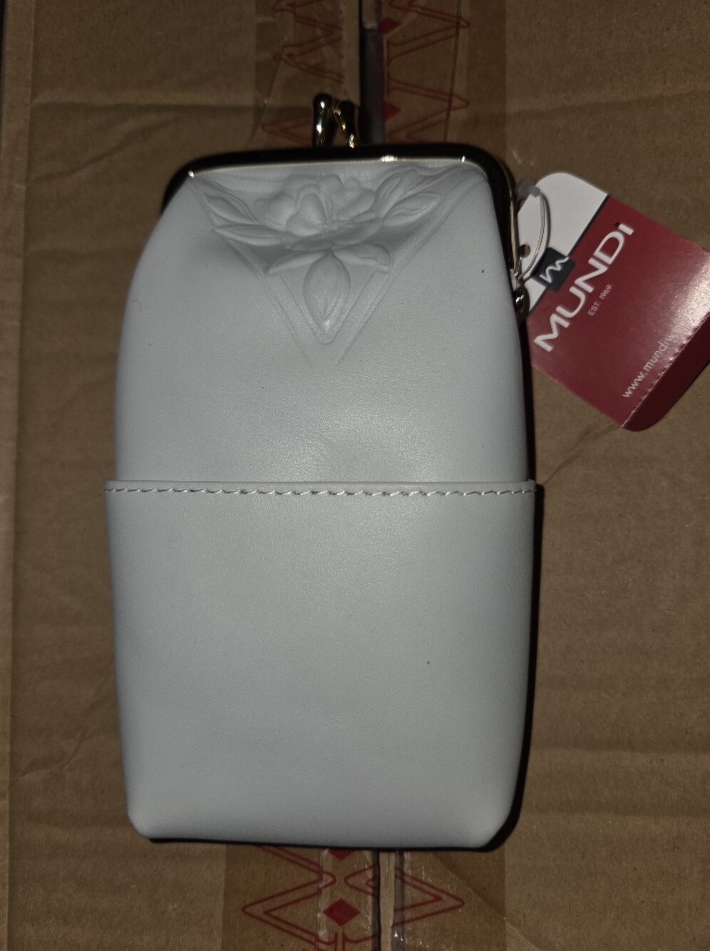 Mundi Nostalgic Leather Cigarette Case, Gray